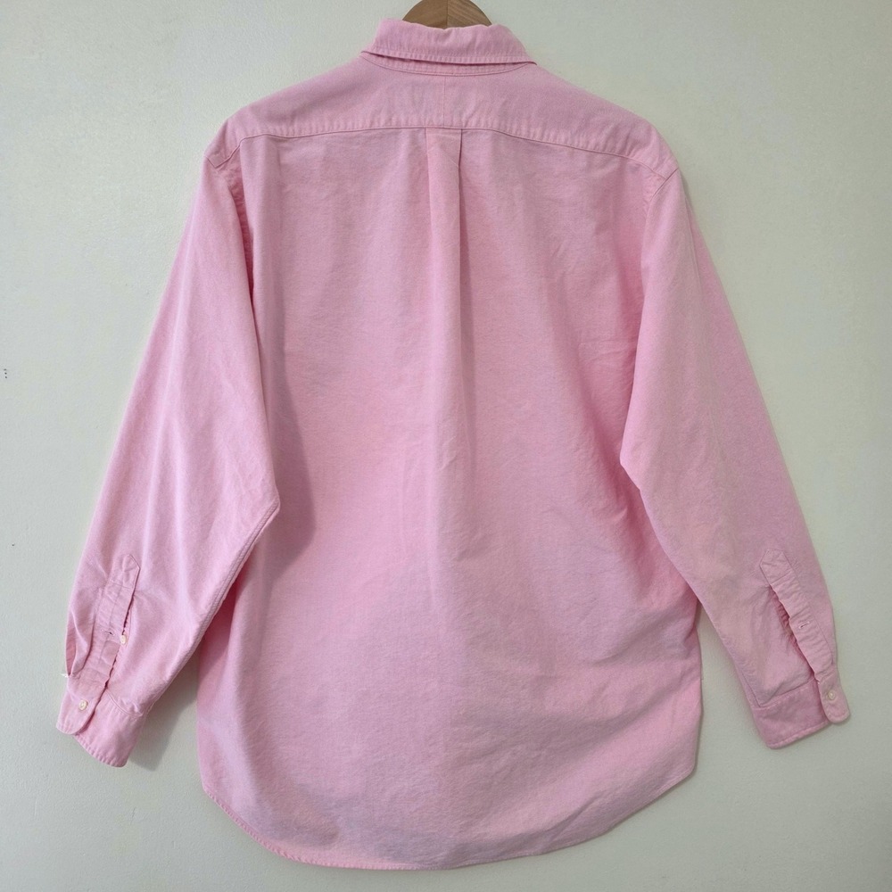 Ralph Lauren Yarmouth Oxford Button Down Shirt Sz 16.5-35 Pink Pony Logo Preppy - Picture 6 of 10